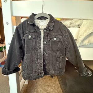 Zara boys Sherpa denim jacket